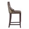 Manhattan Comfort Emperor Bar Stool in Bronze and Walnut (Set of 3) 3-BS008-BZ - alternate 3